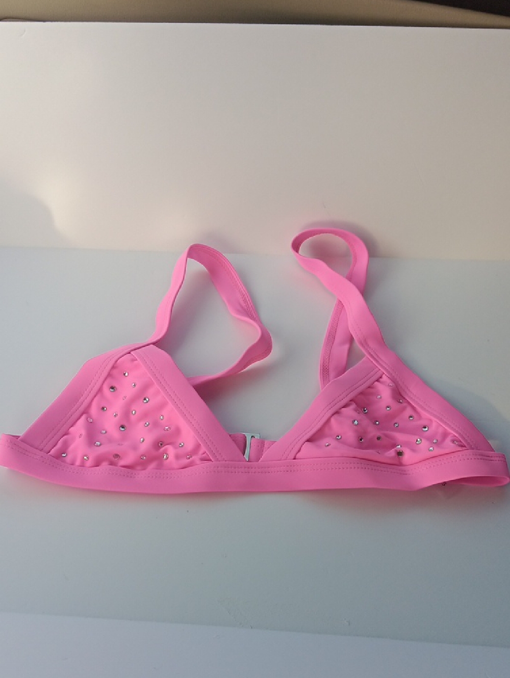 Pink Rhinestone Bikini Set - Picture 2 of 6